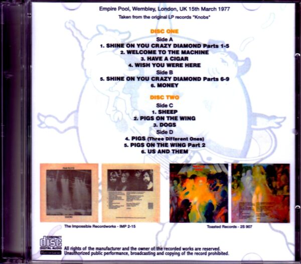 Pink Floyd/London,UK 1977 Original LP Ver. - Image 2