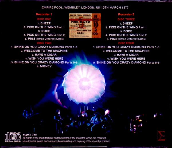 Pink Floyd/London,UK 3.15.1977 2 Diff Source Upgrade - Image 2