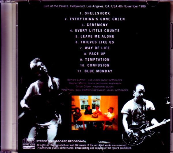 New Order/CA, USA 1986 - Image 2