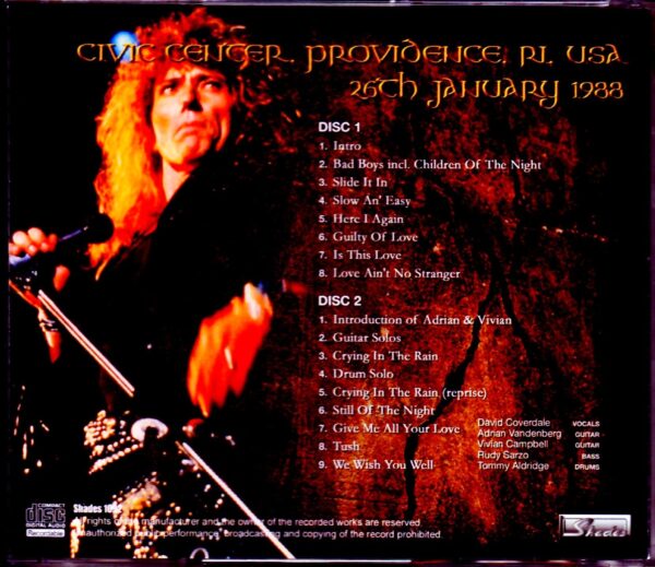 Whitesnake/RI, USA 1988 - Image 2