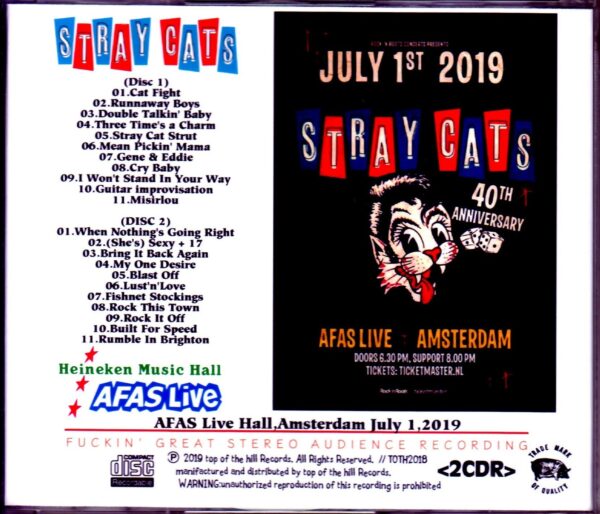Stray Cats/Netherlands 2019 - Image 2
