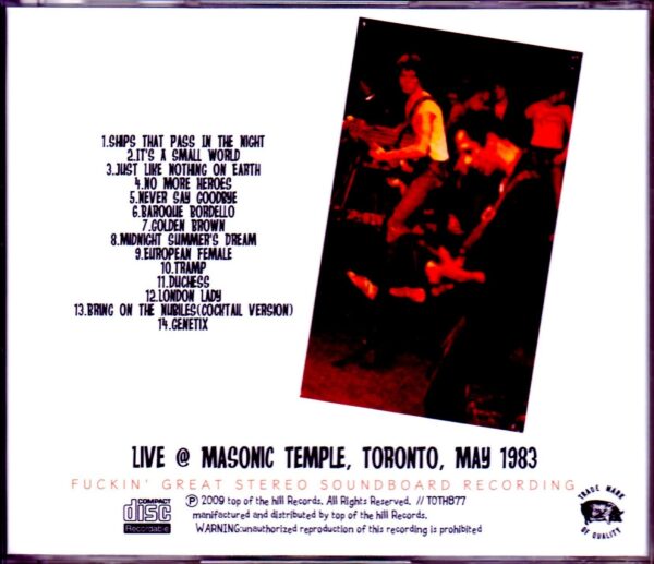 Stranglers/Canada 1983 - Image 2