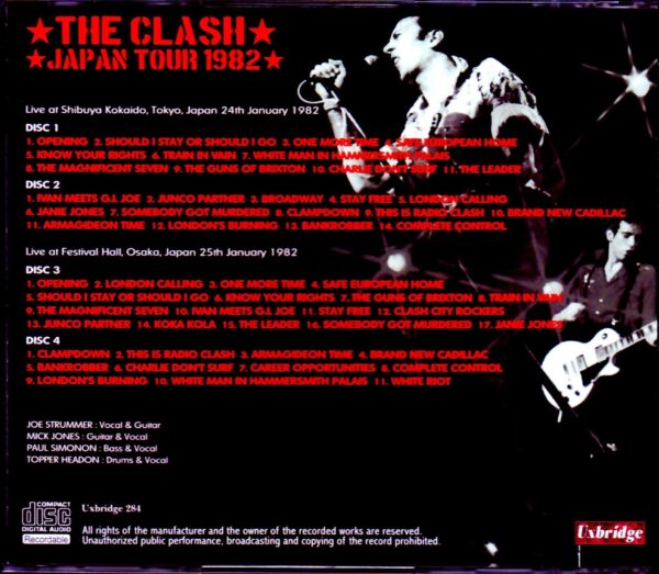 The Clash/Tokyo & Osaka,Japan 1982 - Image 2