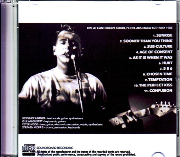 New Order/Perth,Australia 1985 - Image 2