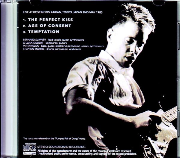 New Order/Tokyo,Japan 5.2.1985 SBD Extra - Image 2