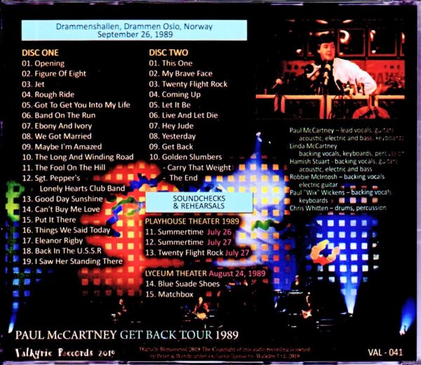 Paul McCartney/Norway 1989 & more - Image 2