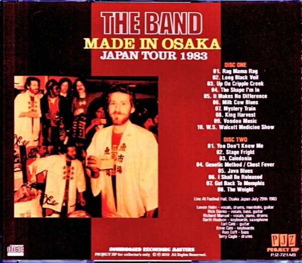 The Band/Osaka, Japan 1983 - Image 2