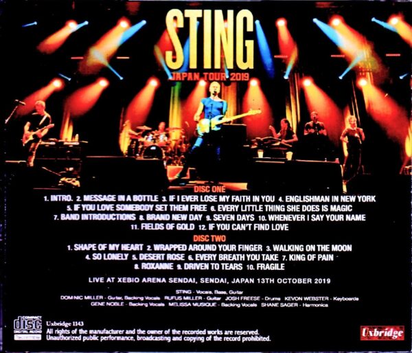Sting/Miyagi,Japan 2019 - Image 2