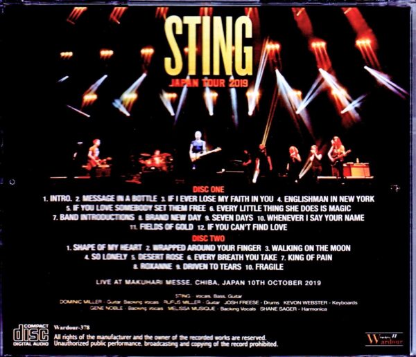 Sting/Tokyo,Japan 10.10.2019 - Image 2
