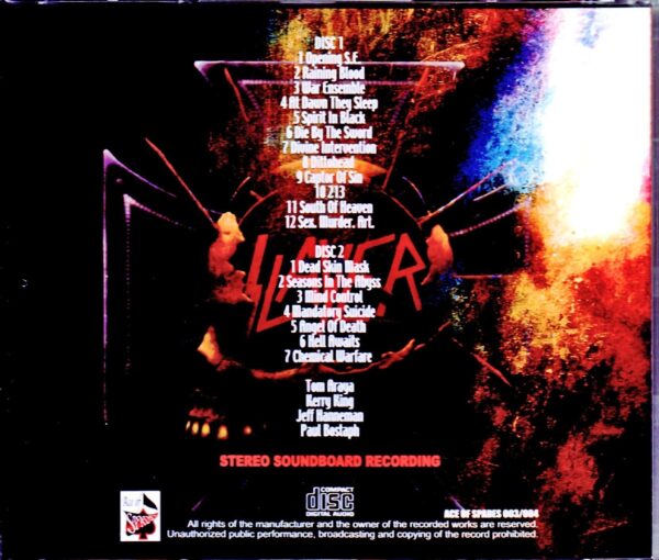 Slayer/Tokyo,Japan 1995 - Image 2