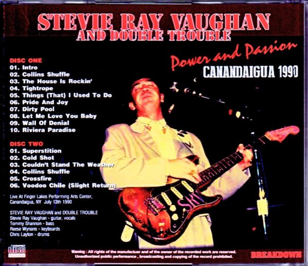Stevie Ray Vaughan/NY,USA 1990 - Image 2