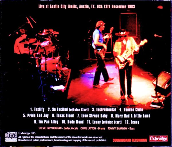 Stevie Ray Vaughan/TX,USA 1983 - Image 2
