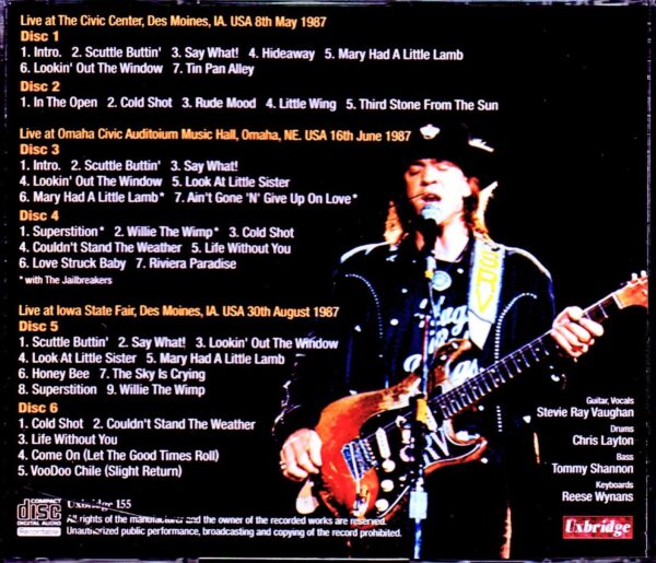 Stevie Ray Vaughan/IA,USA 1987 & more - Image 2