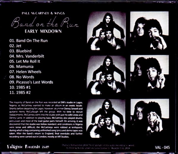 Paul McCartney,Wings/Band on the Run Early Mixdown - Image 2