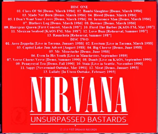 Nirvana/Collection of Demos and Live Tracks Various Venues and Dates 1986-1993 - Image 2