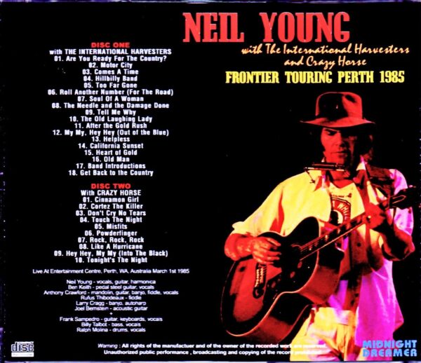 Neil Young with the International Harvesters & Crazy Horse/Australia 1985 - Image 2