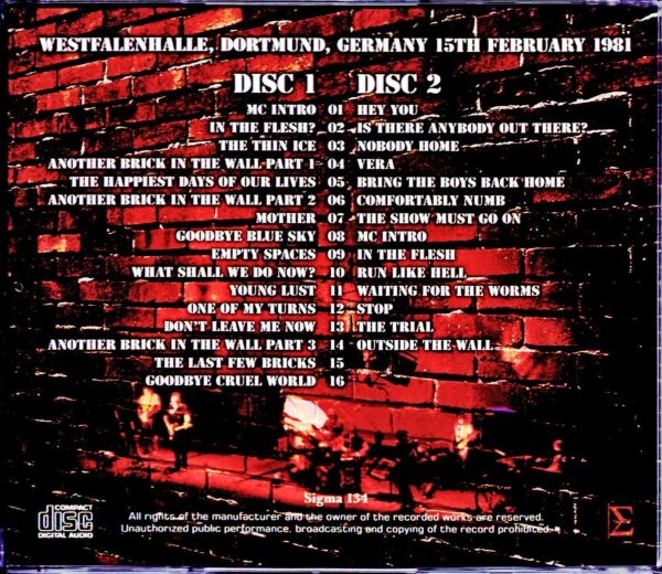 Pink Floyd/Germany 2.15.1981 - Image 2