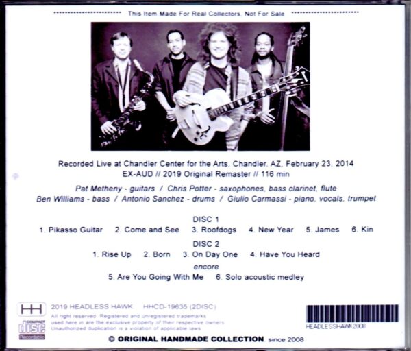 Pat Metheny Unity Group/AZ,USA 2014 - Image 2