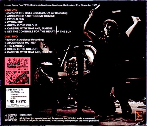 Pink Floyd/Switzerland 11.21.1970 2 Source Recorder - Image 2