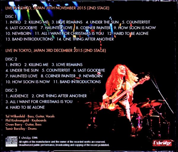 Tal Wilkenfeld/Tokyo,Japan 2015 2Days Complete - Image 2