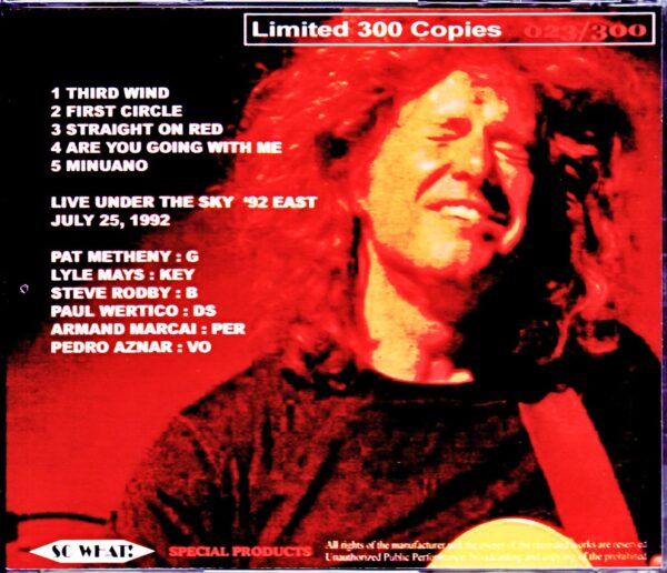 Pat Metheny Group/Tokyo,Japan 1992 - Image 2