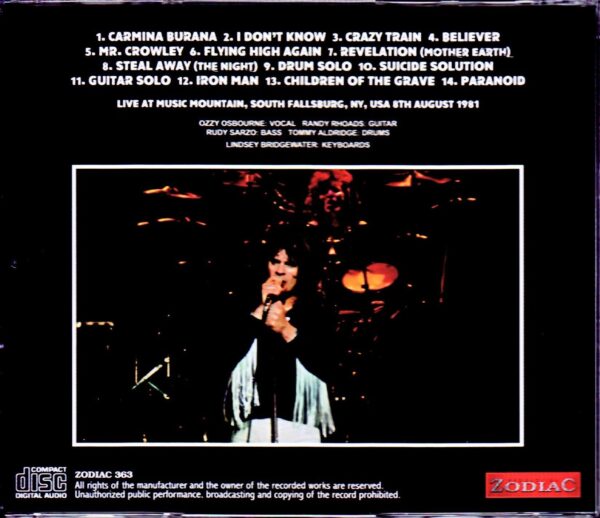 Ozzy Osbourne/NY,USA 1981 Upgrade - Image 2