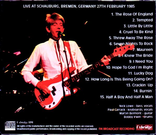 Nick Lowe/Germany 1985 - Image 2