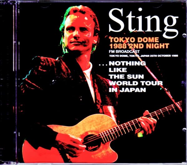Sting/Tokyo,Japan 10.25.1988 Original Off-Air DAT Master