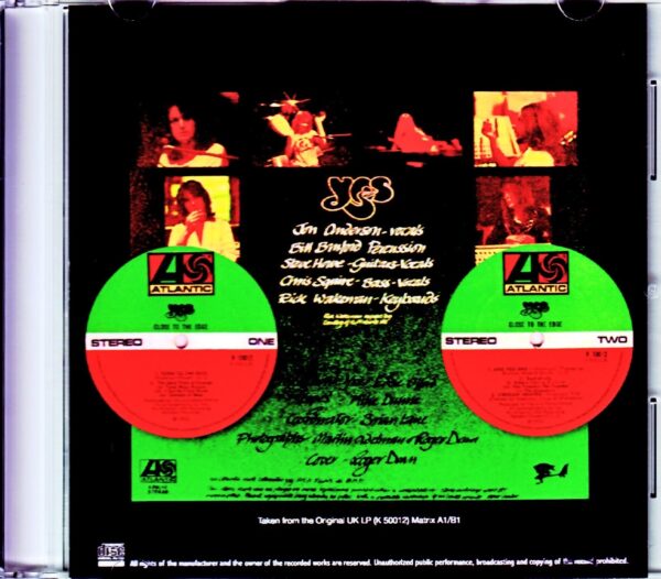 Yes/Close to the Edge Original UK LP Version - Image 2
