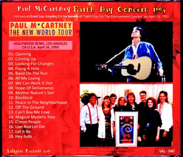 Paul McCartney/CA,USA 4.16.1993 - Image 2