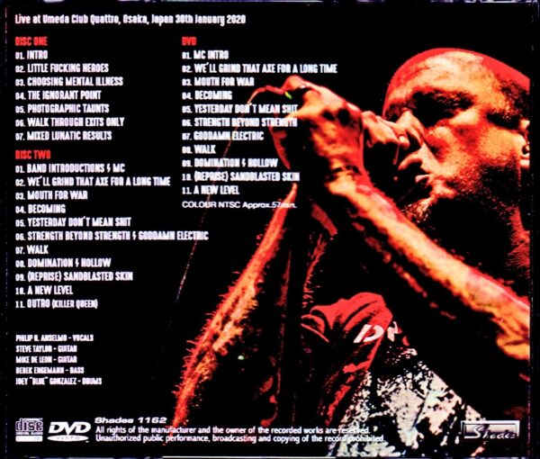 Philip H. Anselmo & the Illegals/Osaka,Japan 2020 S & V - Image 2