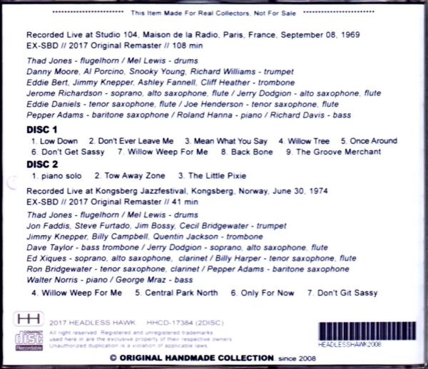 Thad Jones,Mel Lewis Orchestra/France 1969 Complete & more - Image 2