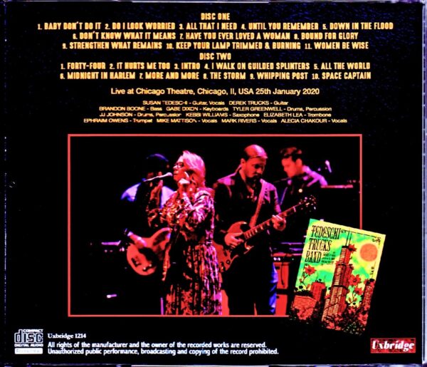 Tedeschi Trucks Band/IL,USA 1.25.2020 - Image 2