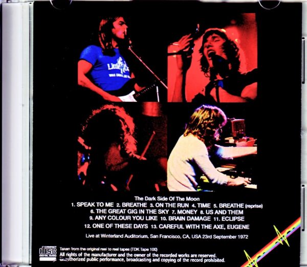 Pink Floyd/CA, USA 9.23.1972 - Image 2