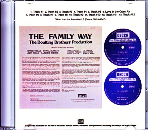 Paul McCartney/The Family Way Australian LP - Image 2