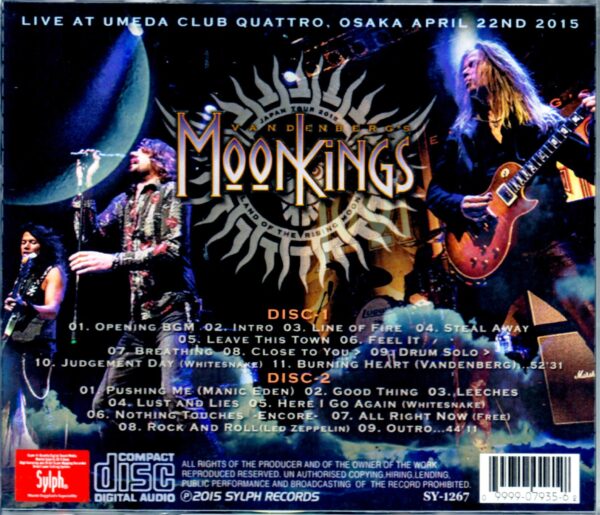Vandenberg,Moonkings/Osaka,Japan 2015 - Image 2