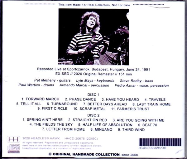 Pat Metheny Group,Lyle Mays/Hungary 1991 - Image 2