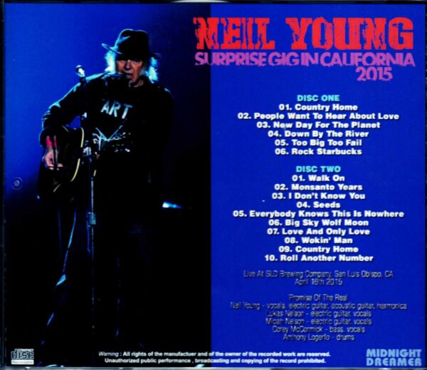 Neil Young/CA,USA 2015 - Image 2