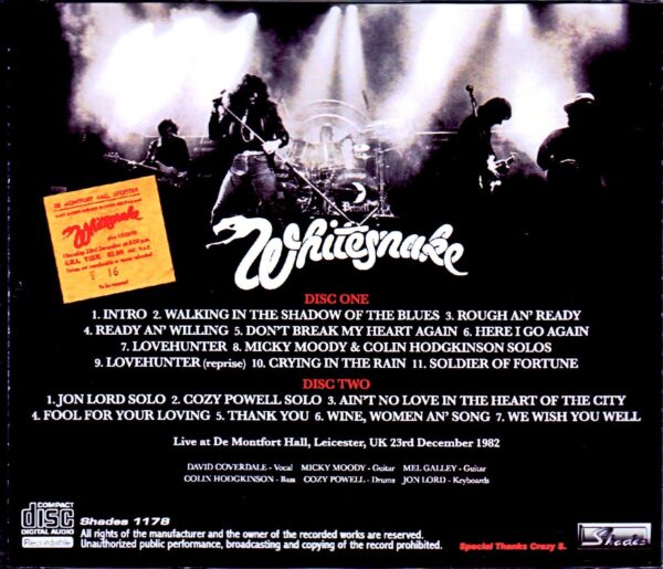 Whitesnake/UK 1982 - Image 2