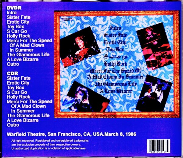 Sheila E./CA, USA 1986 S & V - Image 2