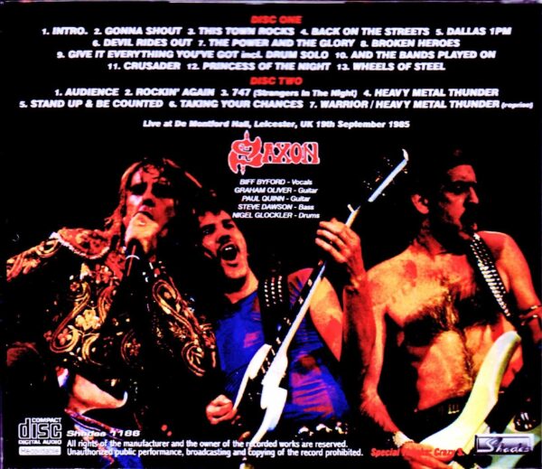 Saxon/UK 1985 - Image 2