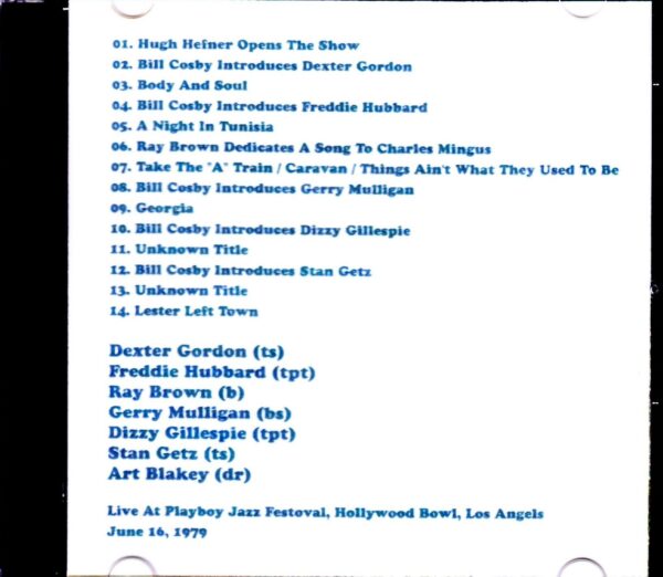 Various Artists Dexter Gordon,Freddie Hubbard,Dizzy Gillespie,Stan Getz,Art Blakey/CA,USA 1979 - Image 2
