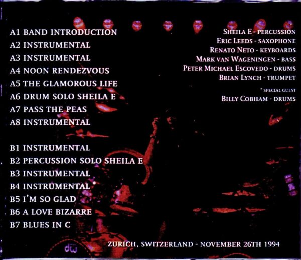 Sheila E.,Billy Cobham/Switzerland 1994 - Image 2