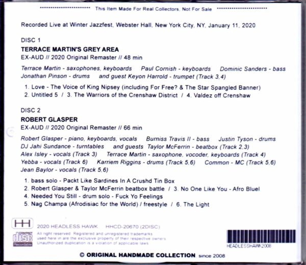 Terrace Martin's Gray Area Robert Glasper/NY,USA 2020 - Image 2