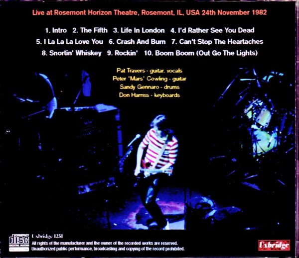 Pat Travers Band/IL, USA 1982 - Image 2