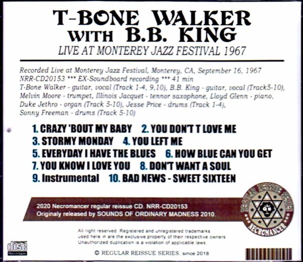 T-Bone Walker,B.B King/CA,USA 1967 - Image 2