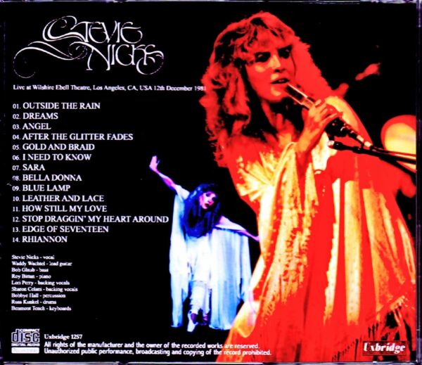Stevie Nicks/CA,USA 1981 Mike Millard Original Master Tapes - Image 2