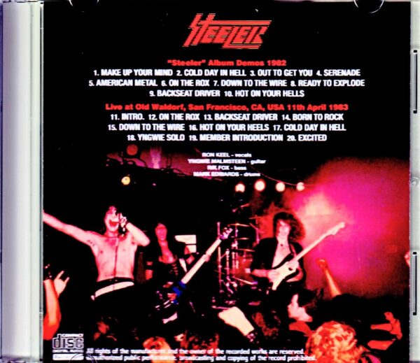 Steeler, Yngwie Malmsteen/Steeler Album Demos 1982 & more - Image 2