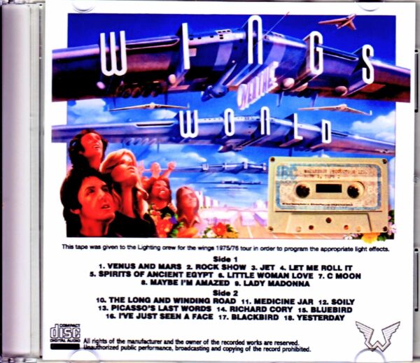 Paul McCartney,Wings/IBC Studio Tape 1975 - Image 2