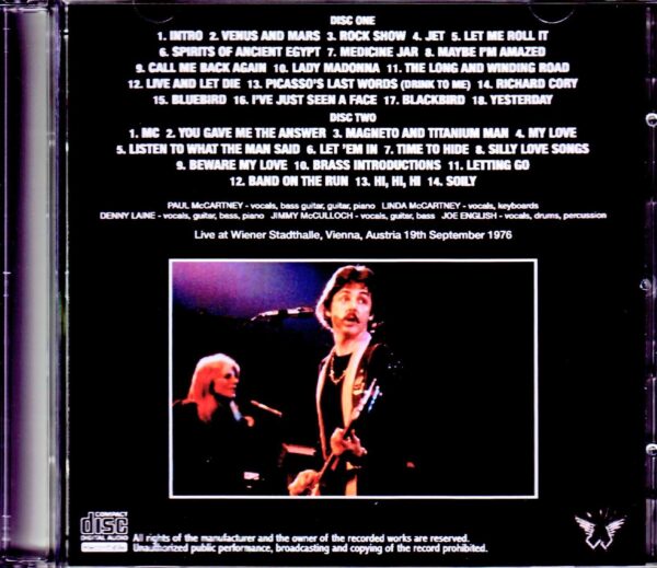 Paul McCartney,Wings/Austria 1976 - Image 2